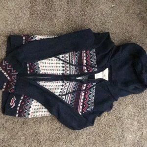 Hollister zip up sweater hoodie